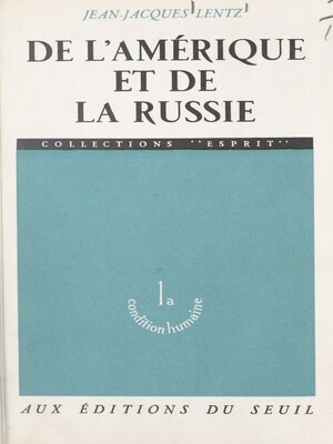 cover image of De l'Amérique et de la Russie